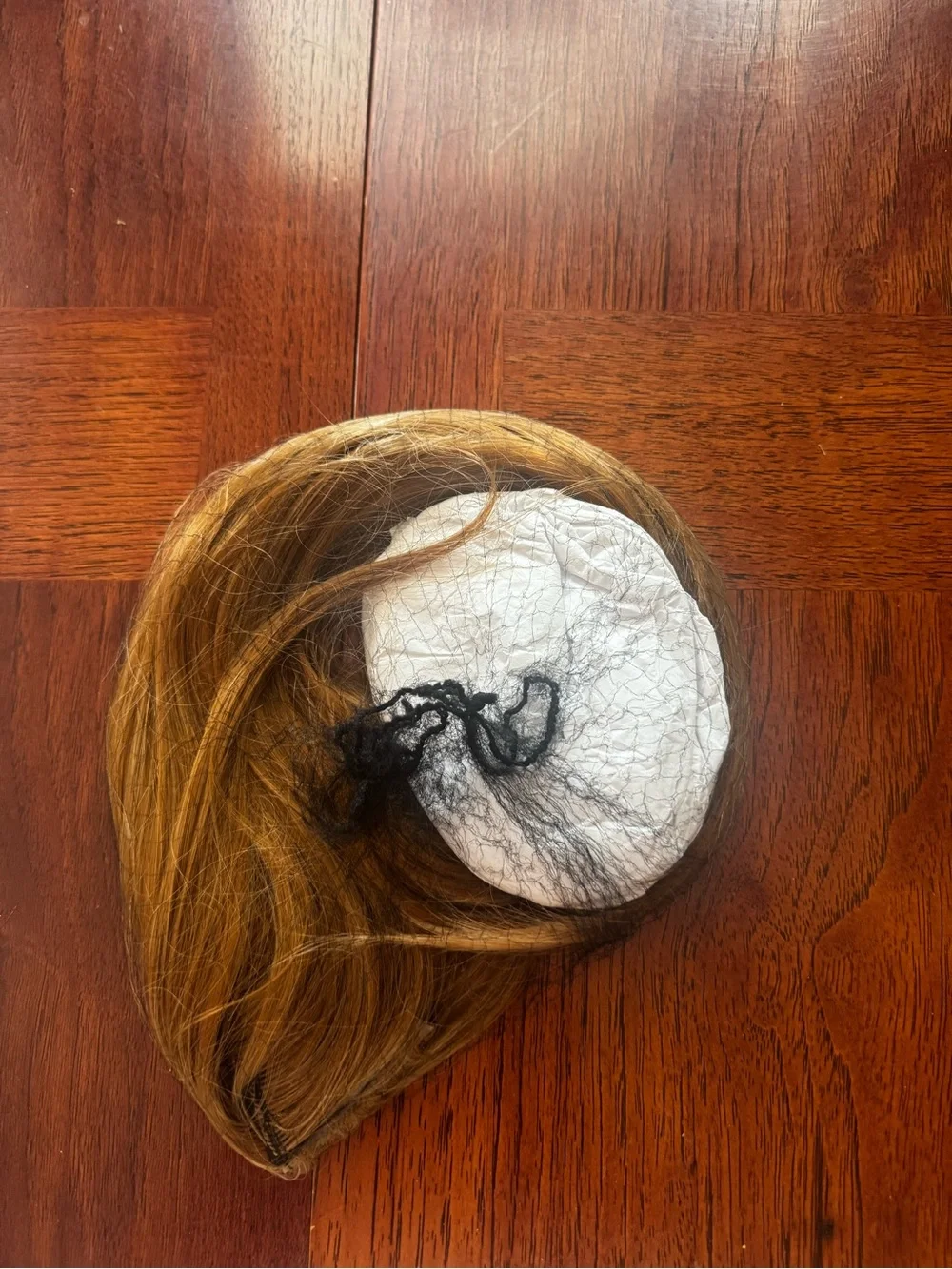 16” Pale Gold Blonde Synthetic Clip-In Hair Topper